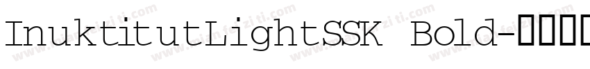InuktitutLightSSK Bold字体转换